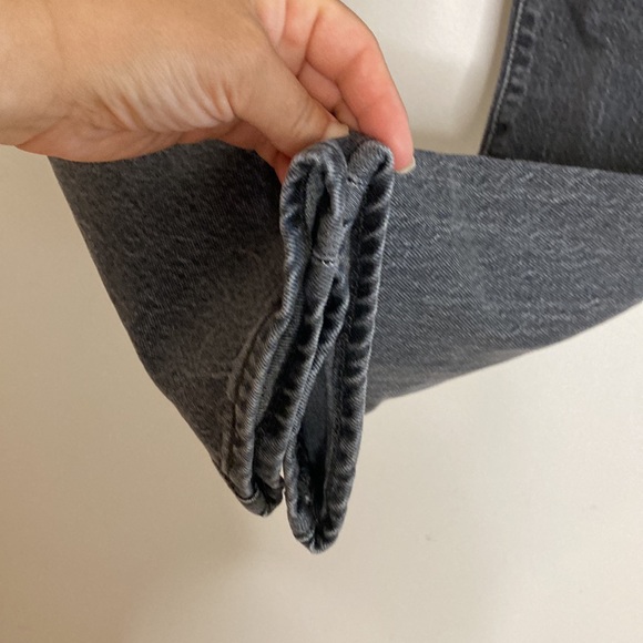 Levi's Jeans Womens 27 x 28 Gray Wedgie Fit High Rise Taper Leg - Picture 9 of 14